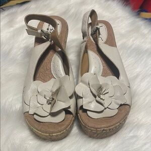 Women's Beige Slingback Sandals